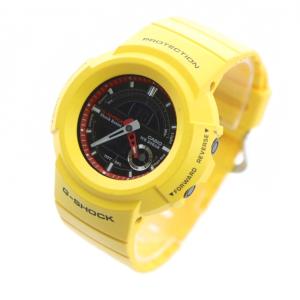 CASIO G-SHOCK AW-582E 腕時計 ウォッチ クォーツ アナデジ カレンダー付き ロゴ 黄 イエロー GY17 /MQ