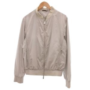 ボンバージャケット ブルゾン ジップアップ 裏地メッシュ 52 グレー /JS GY18