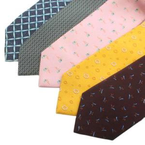 ネクタイ 5本セット 絹 シルク ワイドタイ 総柄 ロゴ マルチカラー /XZ GY18