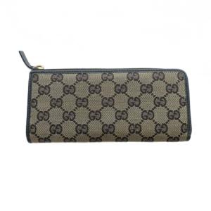 長財布 GG キャンバス ブラウン ブラック