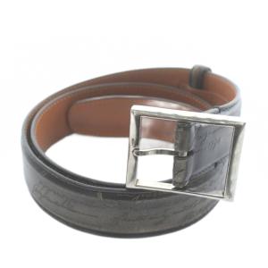 カリグラフィ ベルト レザー 85/34 ブラック