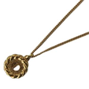 Christian Dior ヴィンテージ CDロゴ ネックレス ペンダント ゴールドカラー /KW GY11