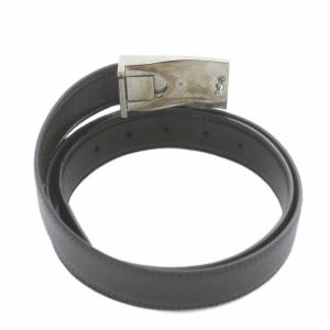 BVLGARI ベルト レザー バックル ロゴ 110/44 茶色 ブラウン /XZ OH GY11