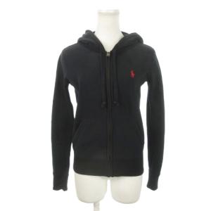 ジップアップパーカー XS 黒 ブラック ロゴ 211524952018 /MN20 GY18