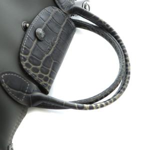 Longchamp ルプリアージュ トートバッグ ハンド ナイロン ロゴ カーキ GY18 /MQ
