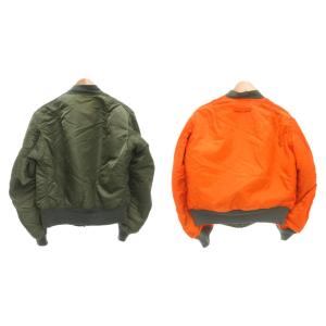 ALPHA INDUSTRIES INDUSTRIES リバーシブル フライトジャケット MA-1 ブルゾン ジップアップ ナイロン M