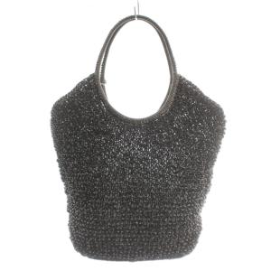 ワイヤーバッグ ハンドバッグ オープントップ 黒 ブラック /XZ GY11