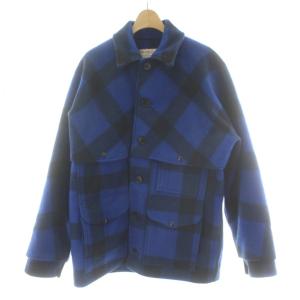 GARMENT マッキノークルーザー バッファローチェック ウール ジャケット 40 ブルー
