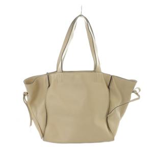 トートバッグ ハンド レザー ロゴ アイボリー GY18 /MQ