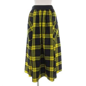 フレアスカート F チェック柄 イエロー