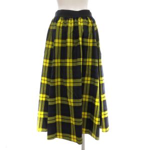 O'NEIL OF DUBLIN フレアスカート F チェック柄 イエロー