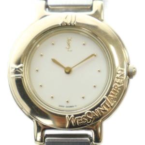 ジャンク品 2200-229789Y 腕時計 ウォッチ クォーツ 白文字盤 ロゴ シルバー色 ゴールド色