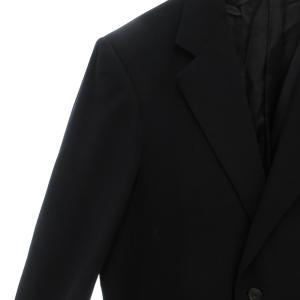 LOEWE テーラードジャケット シングル 2B 総裏地 サイドベンツ ウール シルク混 L 紺 ネイビー /GV