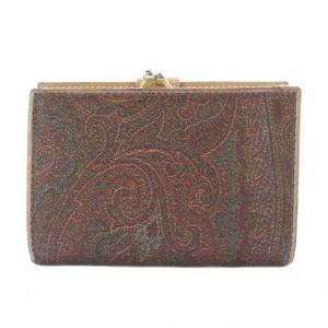 ETRO 二つ折り財布 小銭入れあり マルチカラー ペイズリー柄 総柄 がま口 /KW GY18