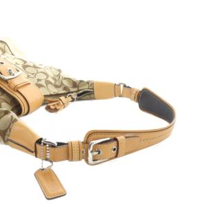 COACH 6824 ワンショルダーバッグ ハンドバッグ ロゴ キャンバス レザー 茶 ブラウン GY18 /MQ