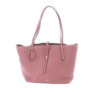 58849 トートバッグ ハンド ロゴ レザー ピンク GY11 /MQ