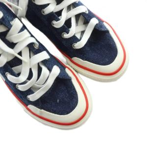 DIESEL SN MID 07 MC YO スニーカー シューズ 靴 デニム ロゴ 24cm 紺 ネイビー GY11