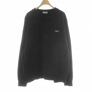 ネルソンクルーネック スウェット トレーナー 長袖 XL 黒 ブラック KHM032145 /PP GY18