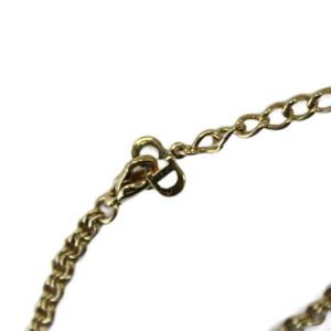 Christian Dior ヴィンテージ ネックレス ゴールドカラー 金色 CDロゴ ラインストーン /KW GY18