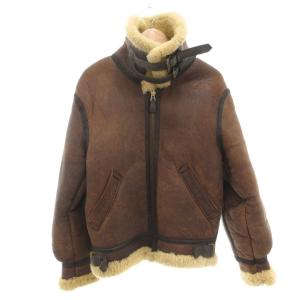 70s B-3 ムートン フライトジャケット 38 裏ボア ブラウン 33H5595