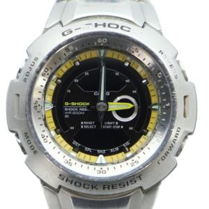 ジャンク品 G-740D コックピットメタル 腕時計 ウォッチ クォーツ ロゴ シルバー色 GY18 /MQ