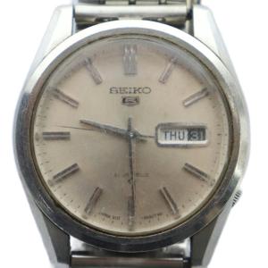 ジャンク品 6119-8021 腕時計 ウォッチ 自動巻き カレンダー付き シルバー色 GY18 /MQ