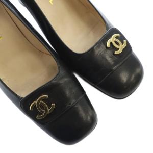CHANEL パンプス ココマーク 38 ブラック