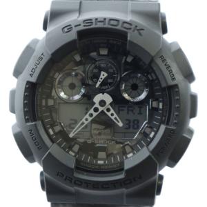 GA-100CF 腕時計 ウォッチ クォーツ アナデジ ロゴ 黒 ブラック GY11 /MQ