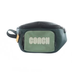 C6653 トラック ベルト バッグ カラーブロック ウィズ コーチ パッチ ウエスト ショルダー ボディバッグ