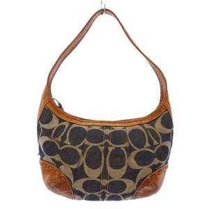 トートバッグ ワンショルダー デニム キャンバス レザー シグネクチャー 紺 ネイビー 茶色 ブラウン