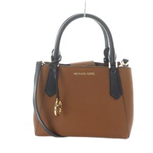 キンバリー KIMBERLY ハンドバッグ ショルダー 2WAY レザー ロゴ 茶 ブラウン GY11
