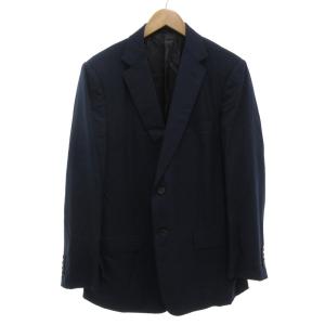 テーラードジャケット シングル 2B 背抜き サイドベンツ ウール 54 紺 ネイビー /GV GY18