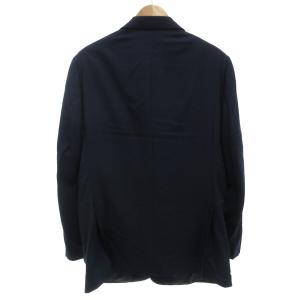 dunhill テーラードジャケット シングル 2B 背抜き サイドベンツ ウール 54 紺 ネイビー /GV GY18