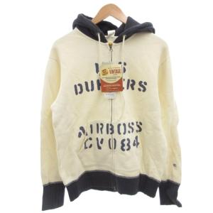 DUFFERコラボ ジップアップパーカー XL オフホワイト