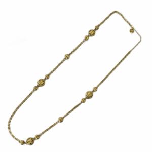 GIVENCHY ヴィンテージ 4Gロゴ ネックレス ロング チャーム ゴールドカラー 金色 /KW GY18