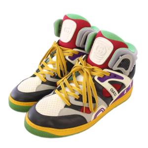 GUCCI BASKET スニーカー バスケットシューズ ハイカット インターロッキングG ロゴ 8.5 27.5cm
