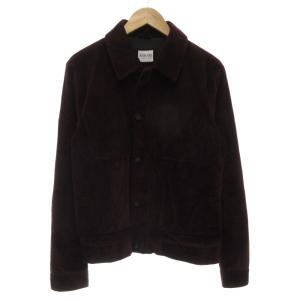 コーデュロイジャケット ブルゾン 太畝 ジップアップ 48 ボルドー /GV GY18