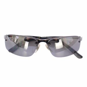 眼鏡 サングラス メタルフレーム グラデーション ハーフリム ロゴ 5815 シルバー色 RB3239