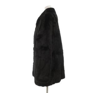 SAGA MINK 銀サガ ファーコート 毛皮 ミンク ミドル ハーフ丈 15 ダークブラウン /UO GY18