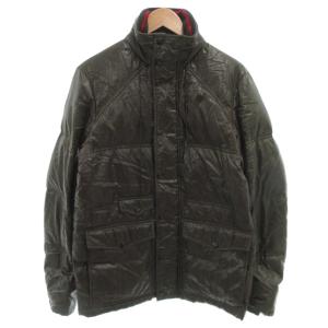 ダウンジャケット ブルゾン 48 カーキ スタンドカラー /FF GY11