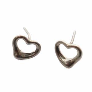 オープンハート ピアス スタッドピアス アクセサリー シルバー /KW GY18