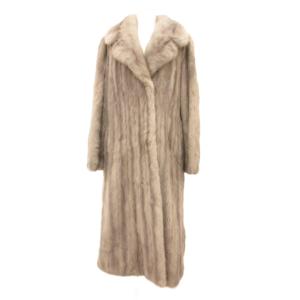 ファーコート サファイアミンク シルバーカラー グレー