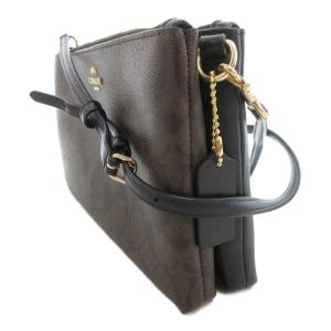 COACH ショルダーバッグ 茶 ブラウン シグネチャー柄 F58328 /FF GY18
