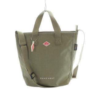 PONT NEUF トートバッグ ショルダー 2WAY ハンド キャンバス ロゴ カーキ GY11 /MQ