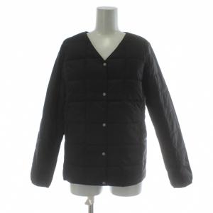 ROP? 別注Vネックダウンブルゾン ジャケット L 黒 ブラック 長袖 キルティング アウター GGL-61100-B