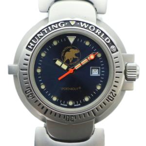 SPL-0144111 腕時計 ウォッチ クォーツ 青文字盤 ロゴ カレンダー付き シルバー色 GY11