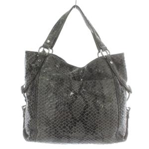 MICHAEL Michael Kors トートバッグ ハンド ショルダー 2WAY レザー パイソン柄 グレー /XZ GY11