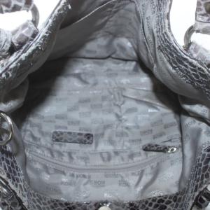 MICHAEL Michael Kors トートバッグ ハンド ショルダー 2WAY レザー パイソン柄 グレー /XZ GY11