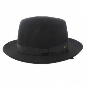 Borsalino VICUNA フェルト ハット リボン 58 ブラック