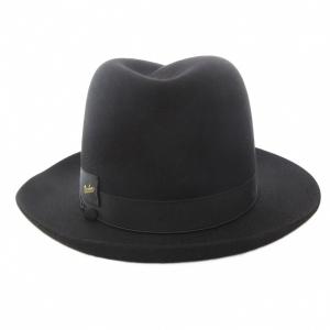 Borsalino VICUNA フェルト ハット リボン 58 ブラック